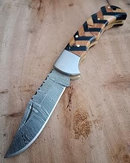 Best.Buy.Damascus1 Pocket Knife Buffalo + Olive wood Damascus pocket knife hunting camping knife Perumim Quality Knife set - Best.Buy.Damascus1
