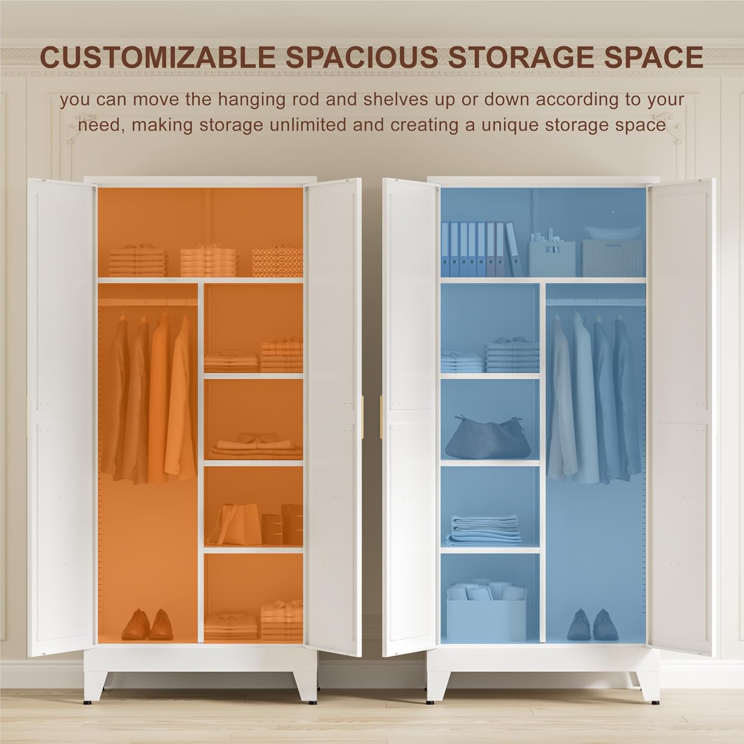 Meletup view of LCAOPC metal wardrobe components and hardware