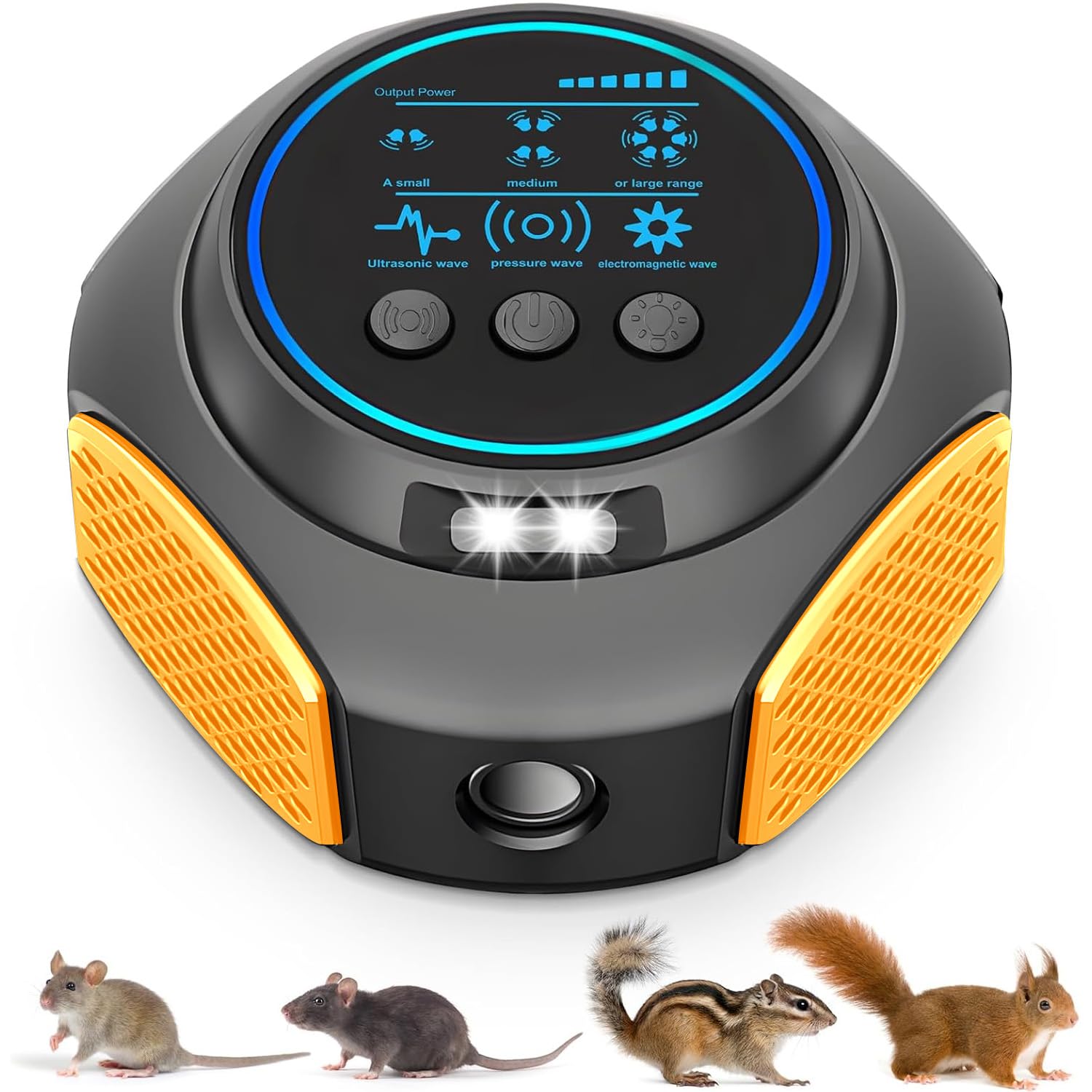 Amazon.co.jp: 超音波 ネズミ駆除器 害虫防除 動物撃退器 360度死角