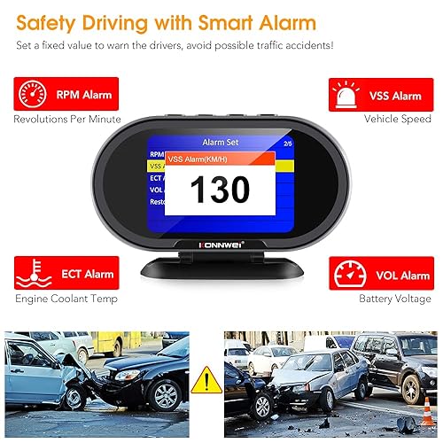 Miniatura 4 de KW208+KW206 OBD2 Guage HUD