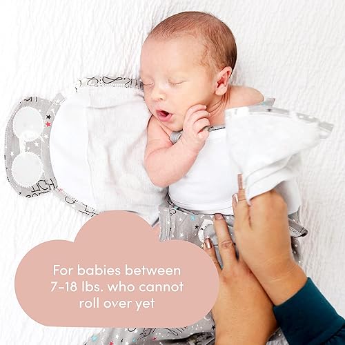 Miniatura 7 de SleepingBaby Zippy Swaddle - Manta para bebé con cómoda cremallera inferior, luna de buenas, tamaño medianogrande