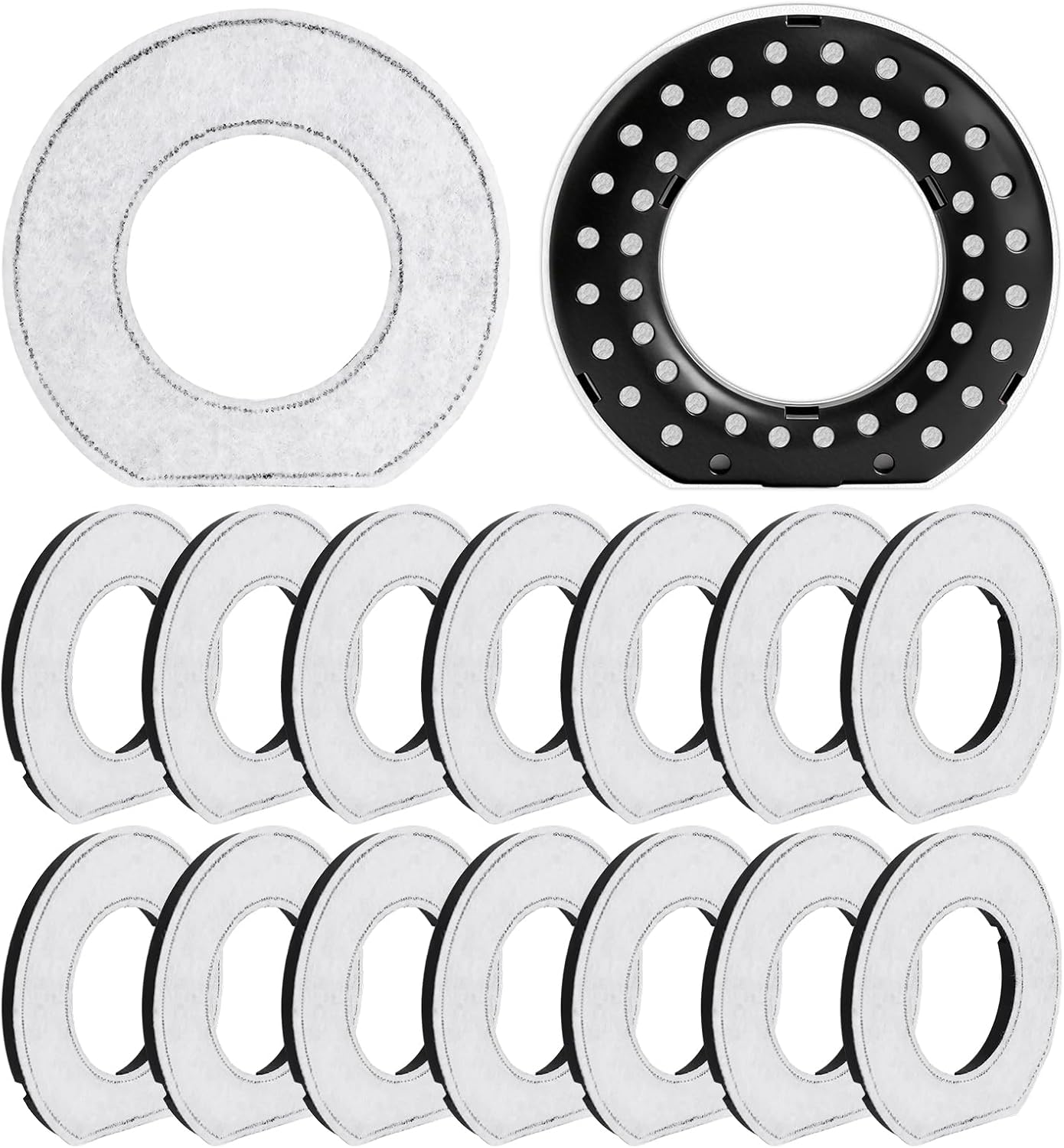 16 Pcs Replacement Filter Compatible with LumoLeaf Upsky Urpower for No Spill Dog Water Bowl Activated Charcoal Water Filter