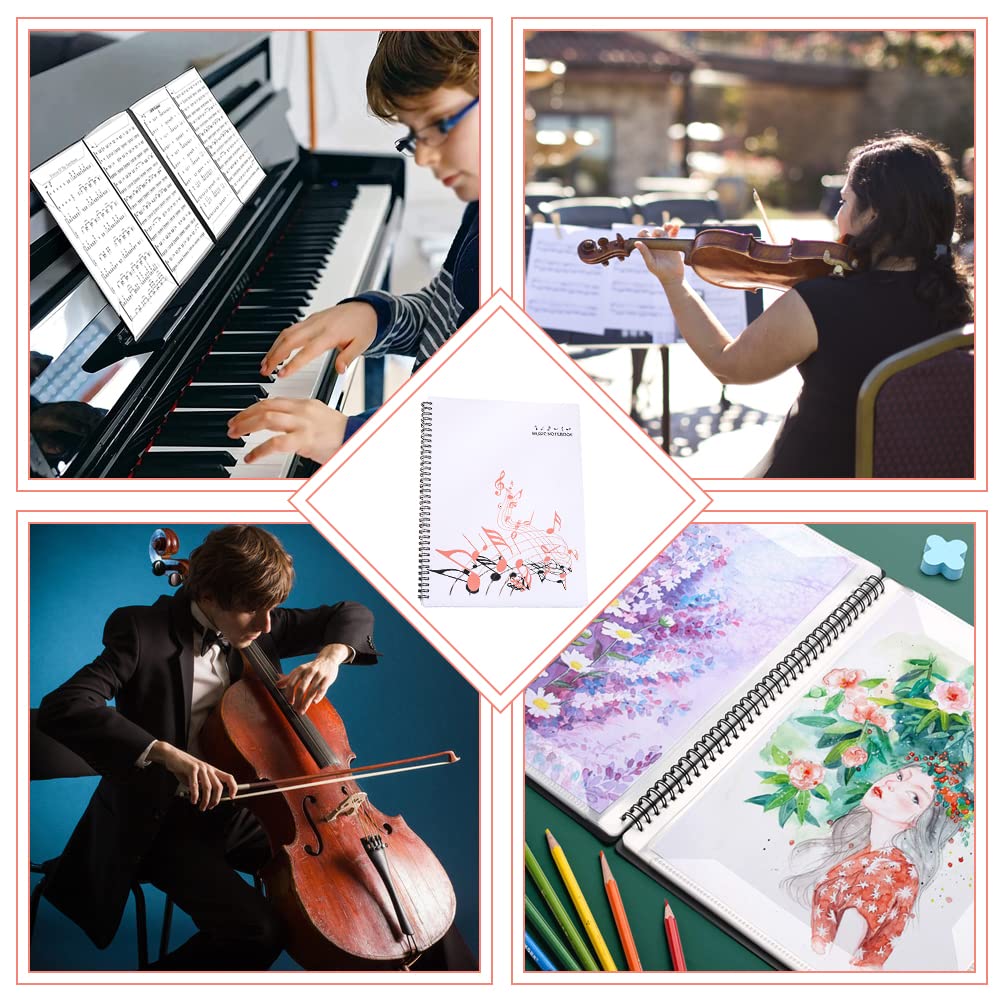 Dossier Musique A4 Avec 20 Pochettes - Classeur Partitions Transparent - Organisation Pratique Pour Musiciens