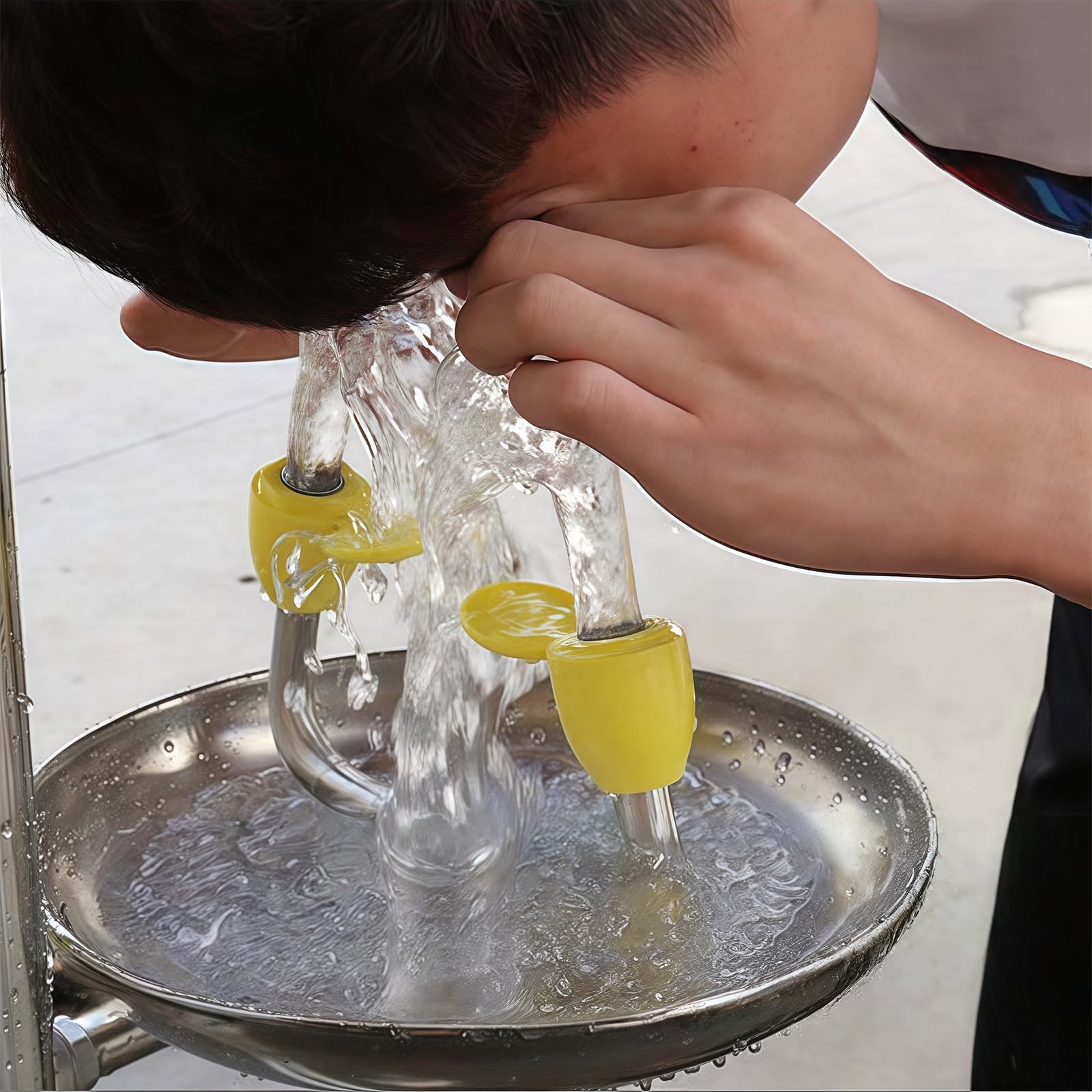 Combinación de Ducha y lavaojos de Emergencia, Ducha y lavaojos de Acero Inoxidable 304, Suministros de Rescate de Emergencia para Equipos,