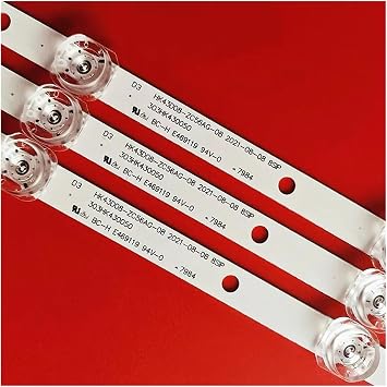 LED Backlight bar Strip for HK43D08 06-43F9-SMC3030-0D22-3X8-W12-190826-B HK430WLEDM Blau-punkt 43UN265T Ko-gan KALED43RF9100SUA