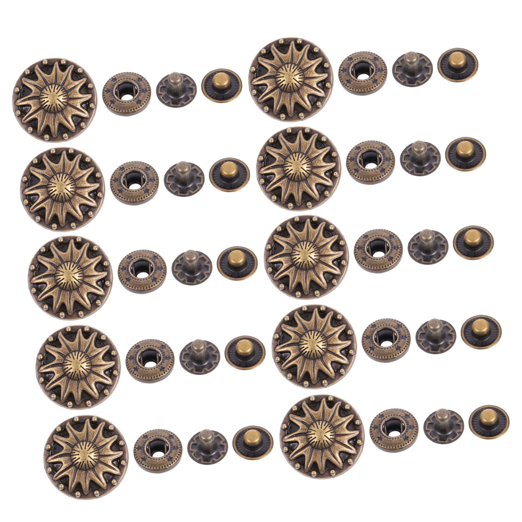 Amazon.com: KONTONTY Zinc Alloy Snap Fastener Set 20pcs Cartoon