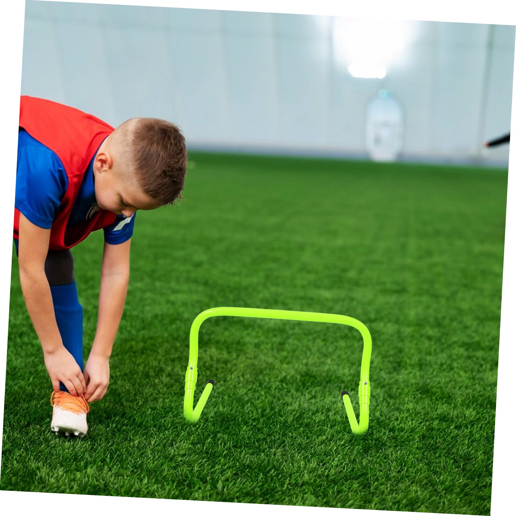 2 Piezas Agility Hurdles Ajustables de PVC Resistente para Entrenamiento de Fútbol y Running Equipo Práctico y Duradero para y Agilidad Infantil Color Verde