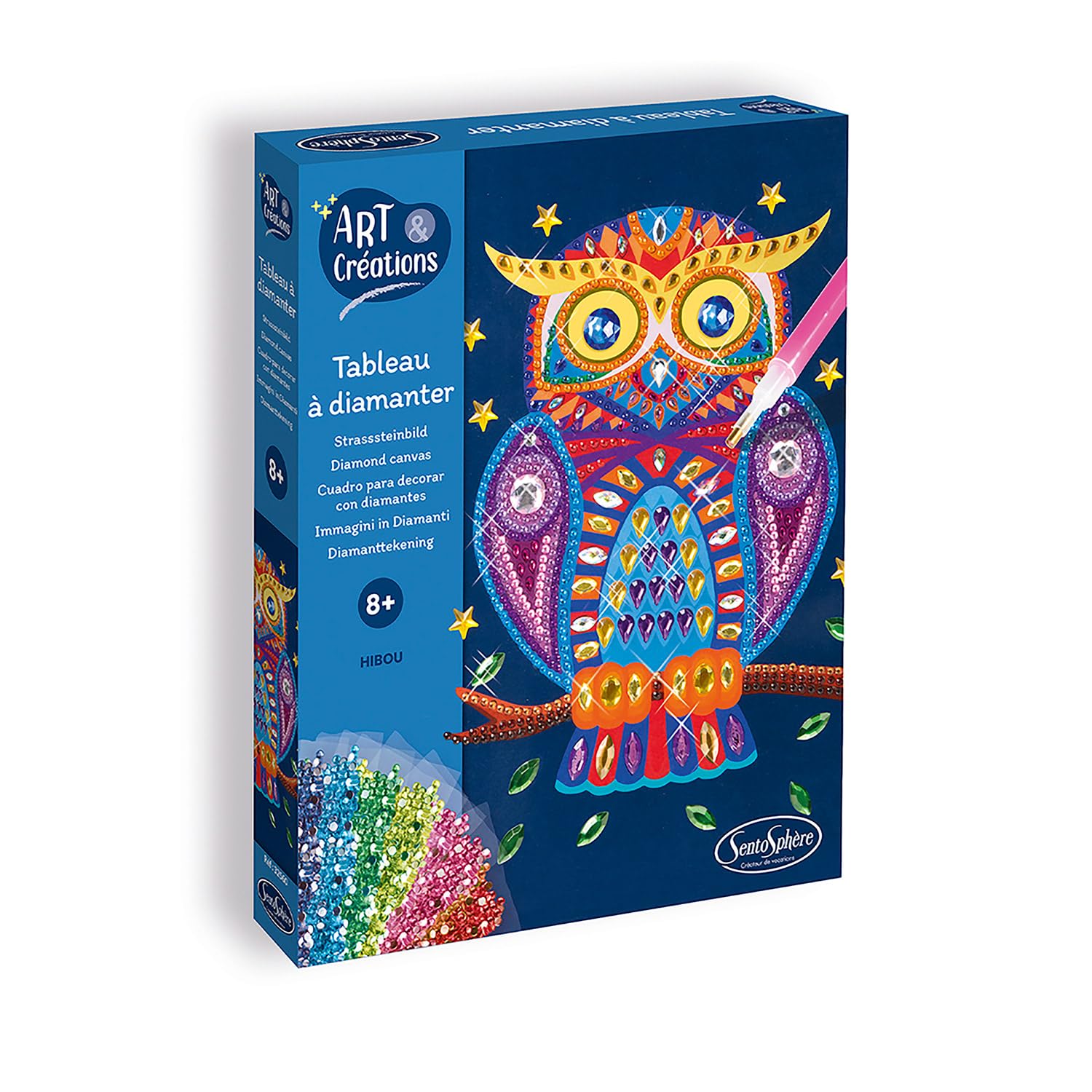 Sentosphere Diamond Painting Owl, Motiv Eule, Moyen