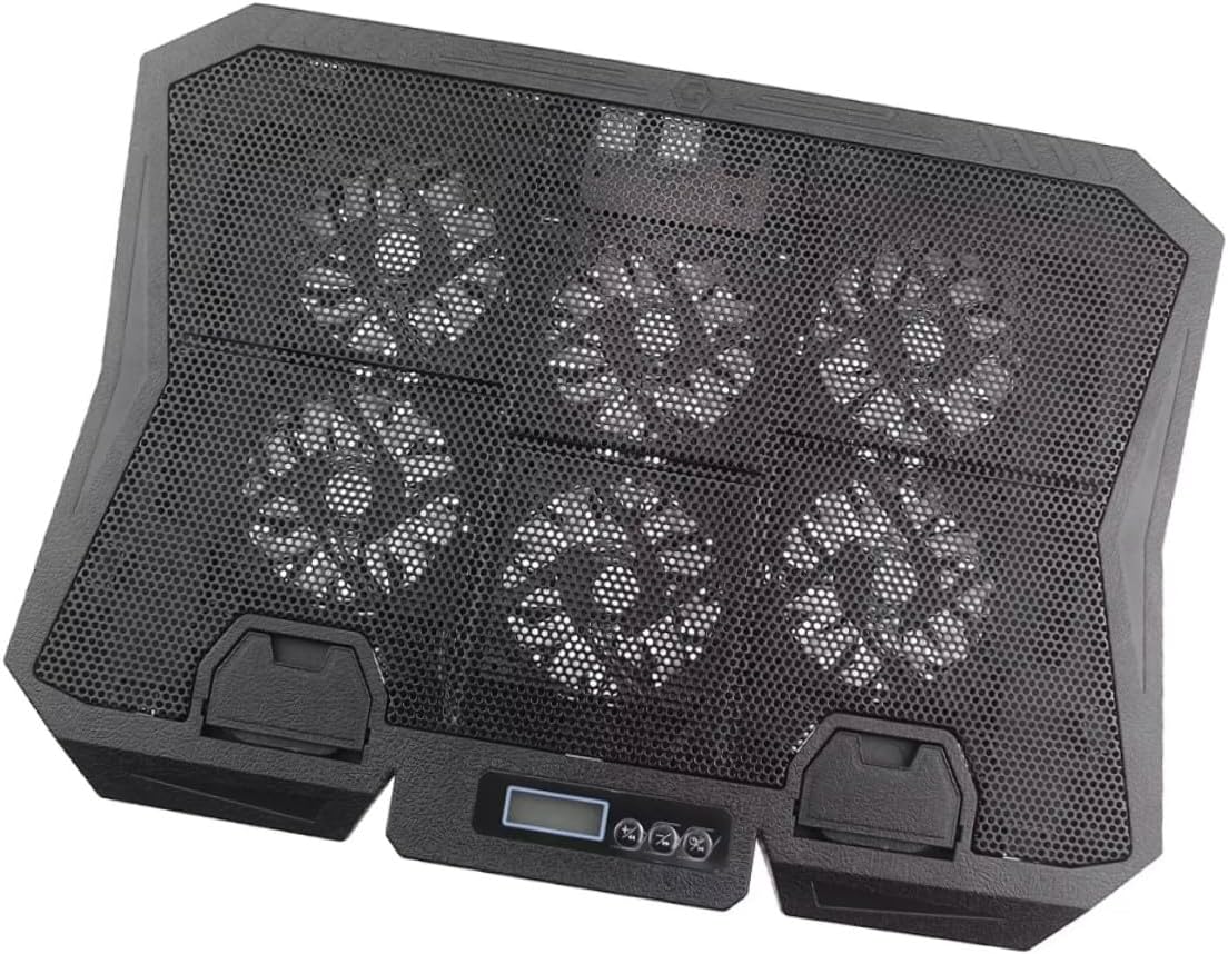 Laptop Cooling Pad 15.6-inch Quiet Fan Cooling Stand Adjustable Speed with Blue LED for Laptops and Heat Dissipation