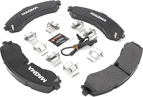 Miniatura 6 de Pastillas de freno de cerámica Premium PMD2250C, delanteras y traseras Chevrolet Silverado 2500 HD 2020-2023, 3500 HD, GMC Sierra 2500 HD, 3500 HD