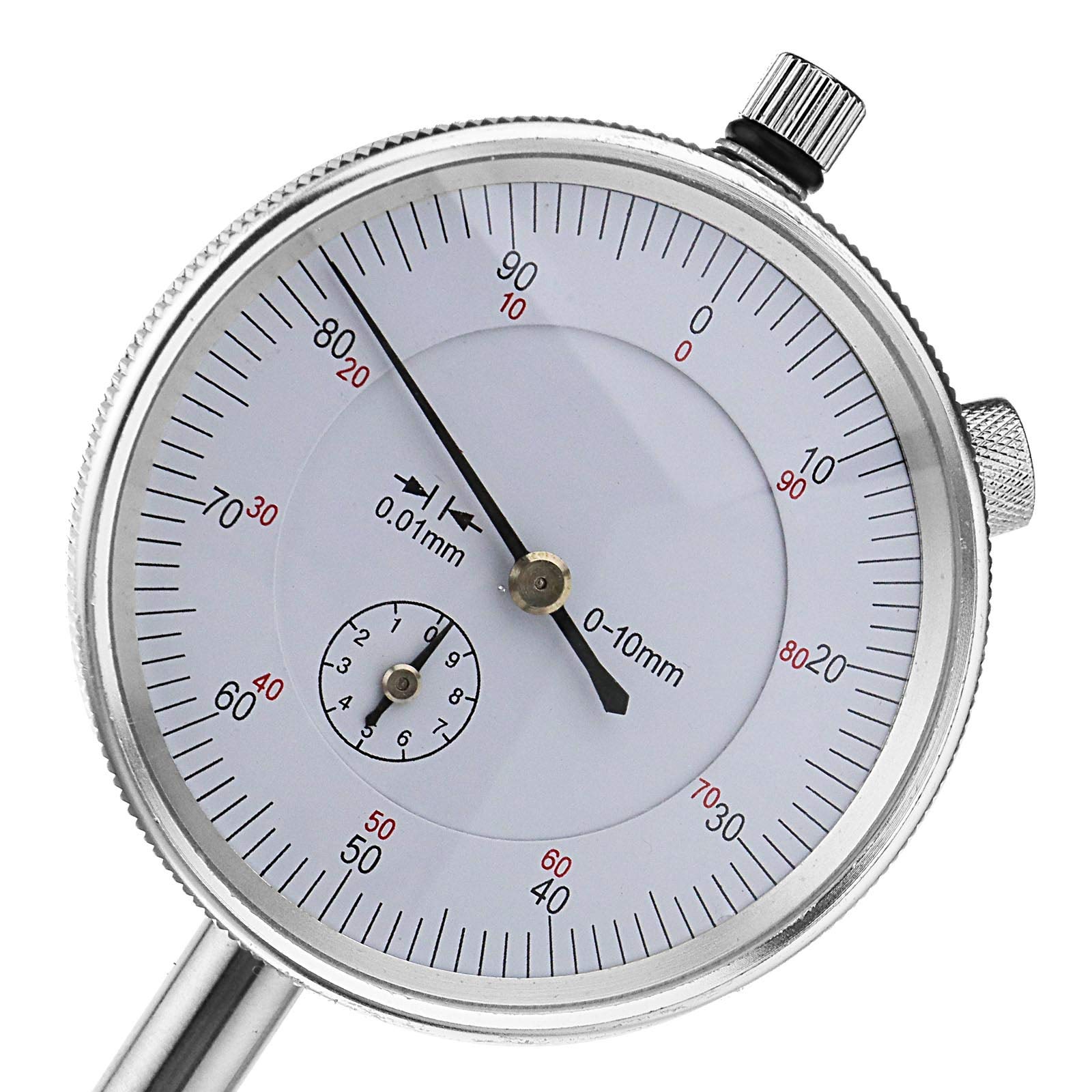 Indicateurs à Cadran Métrique avec Tige d'extension 50-100mm Plage de 0 à 10mm Mesurant 0.01mm de Précision Ensemble