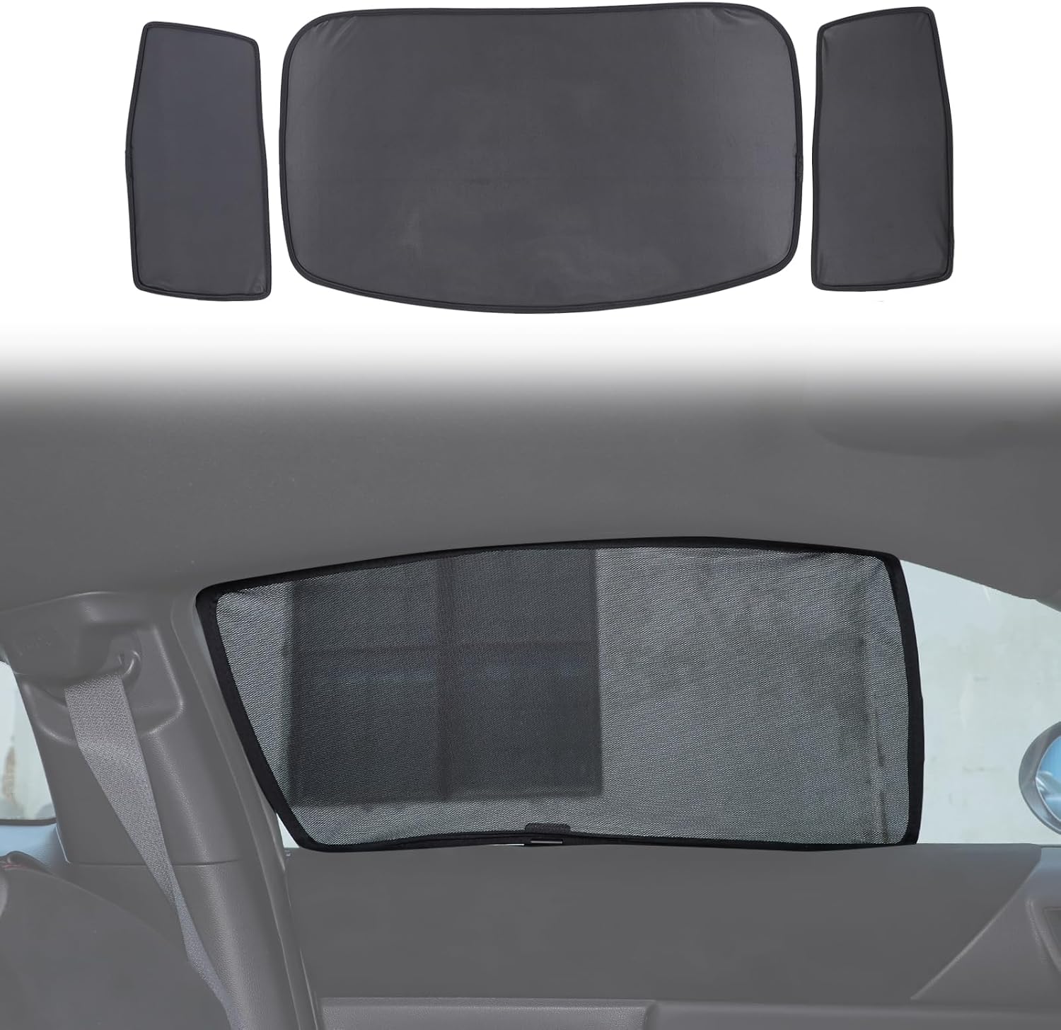 Car Window Shades Compatible with Subaru BRZ/Toyot@ GR86 2022-2025，Side Sun Shade Privacy Breathable Block UV Rays Privacy Screen Reduce Glare Protection Curtain Sunshades