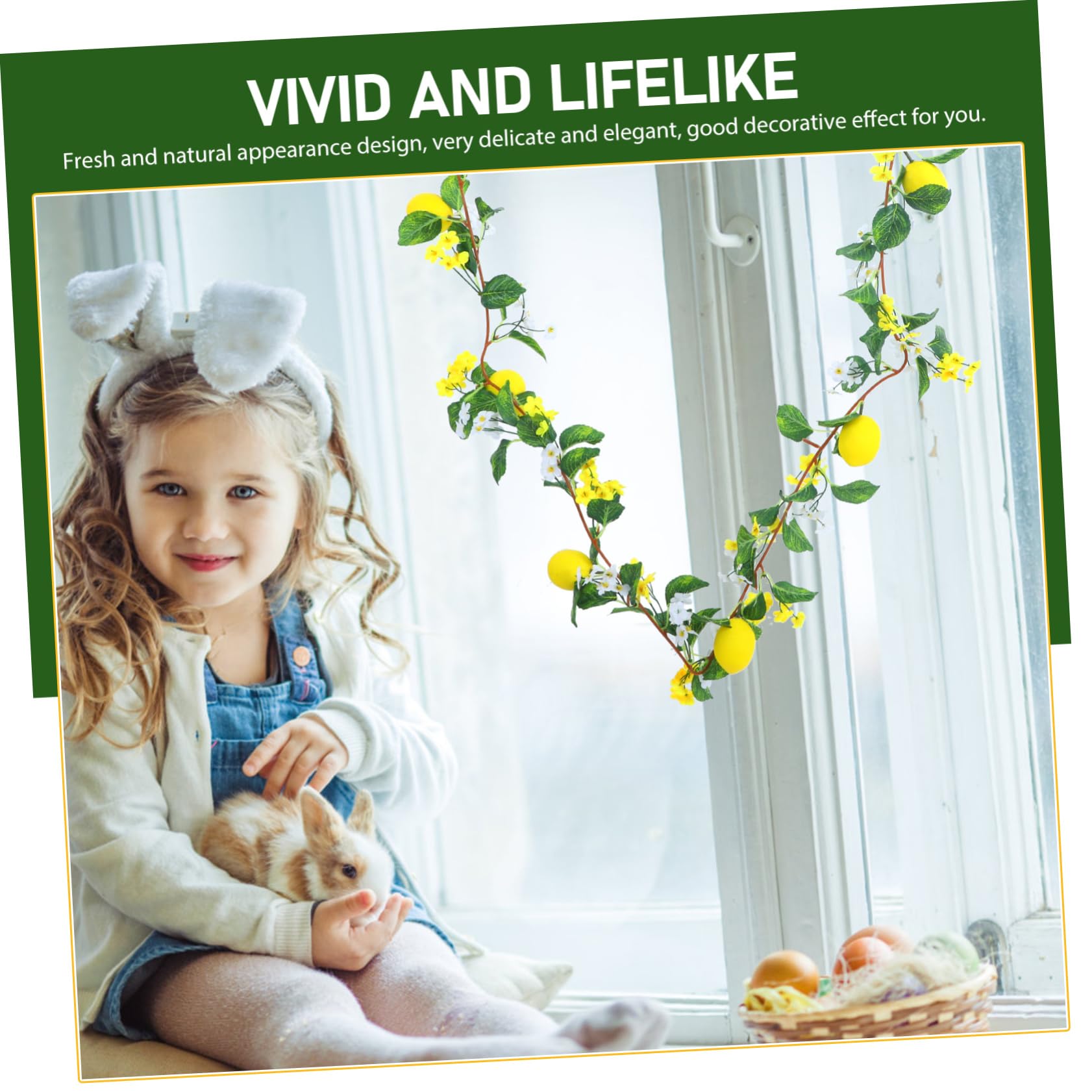 PRETYZOOM 2 Stücke Künstliche Zitrone Girlande Greenery Zitrone Reben Wohnkultur Für Hochzeit Party