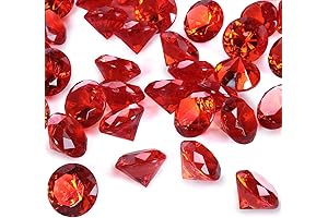 Babenest Acrylic Diamond Vase Filler - Elevate Your Decor with Red Radiance