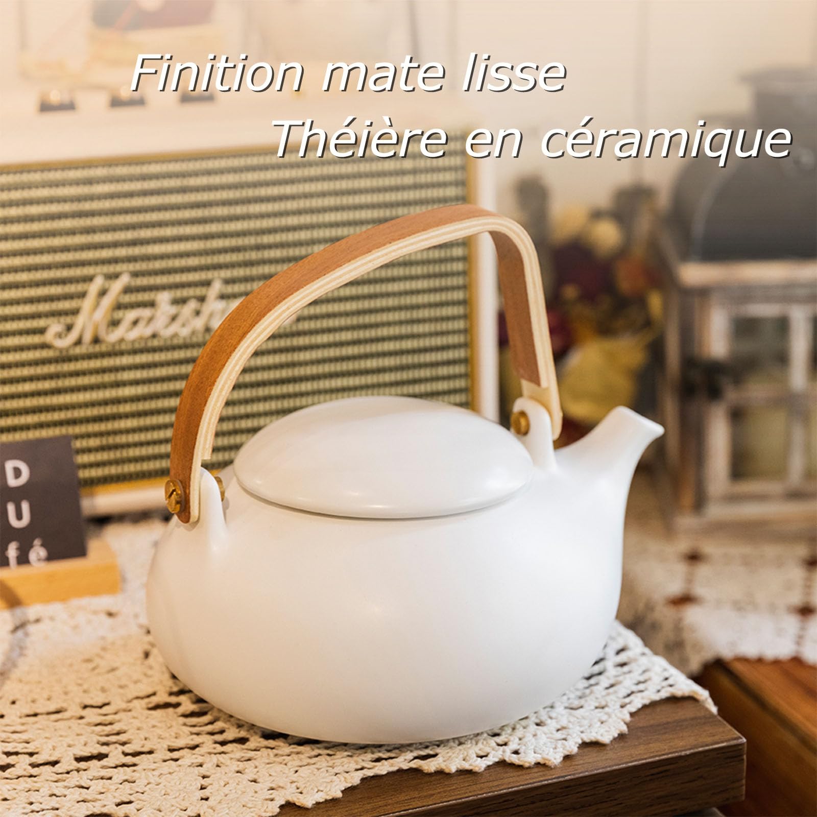 ZENS theiere con infusore per tè sfuso, 800 ml giapponese in teiera