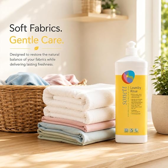 Sonett Organic Laundry Rinse detergents Soap all textiles - 34 fl.oz (Pack of 1)