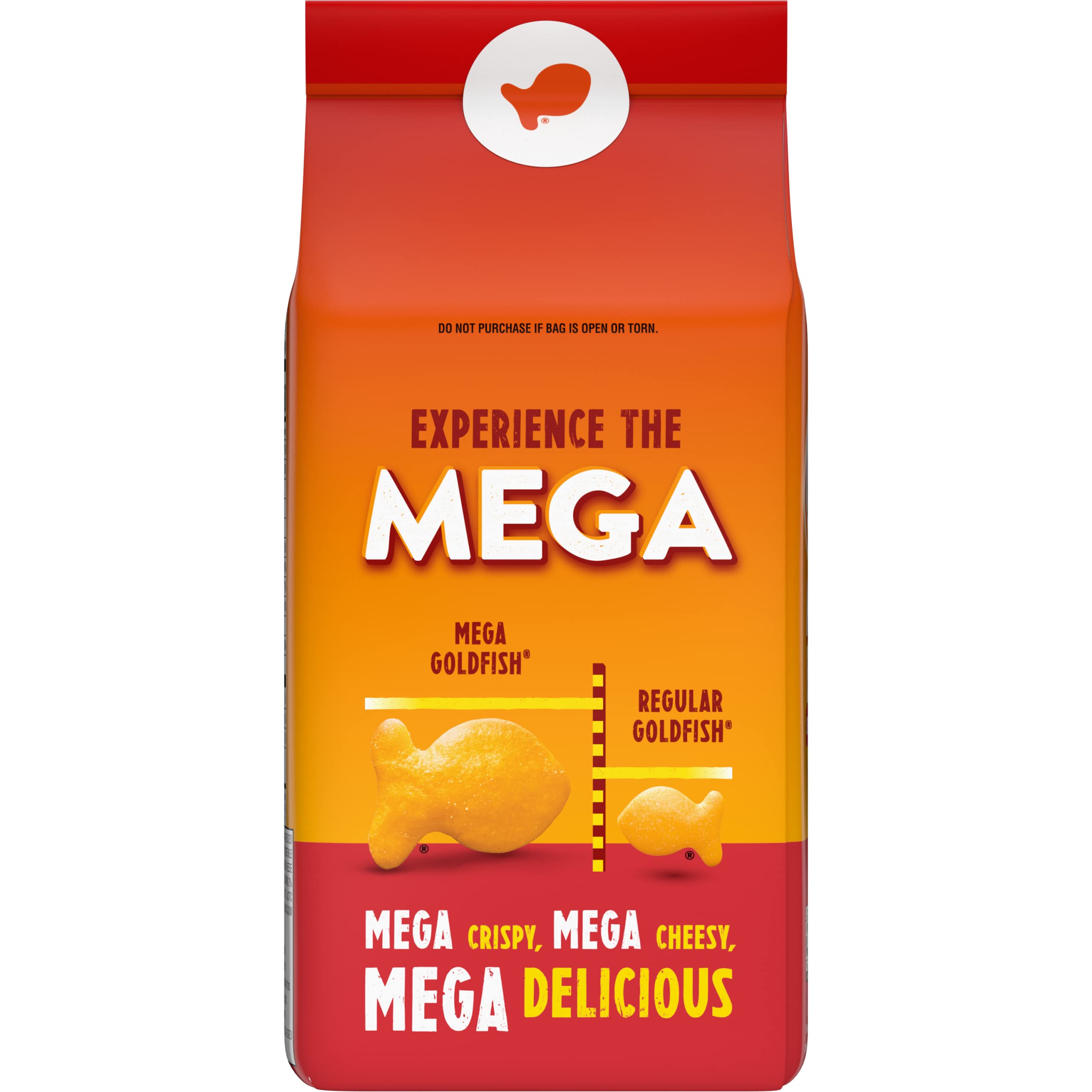 Goldfish Mega Bites Sharp Cheddar Crackers, Snack Crackers, 5.9 oz bag