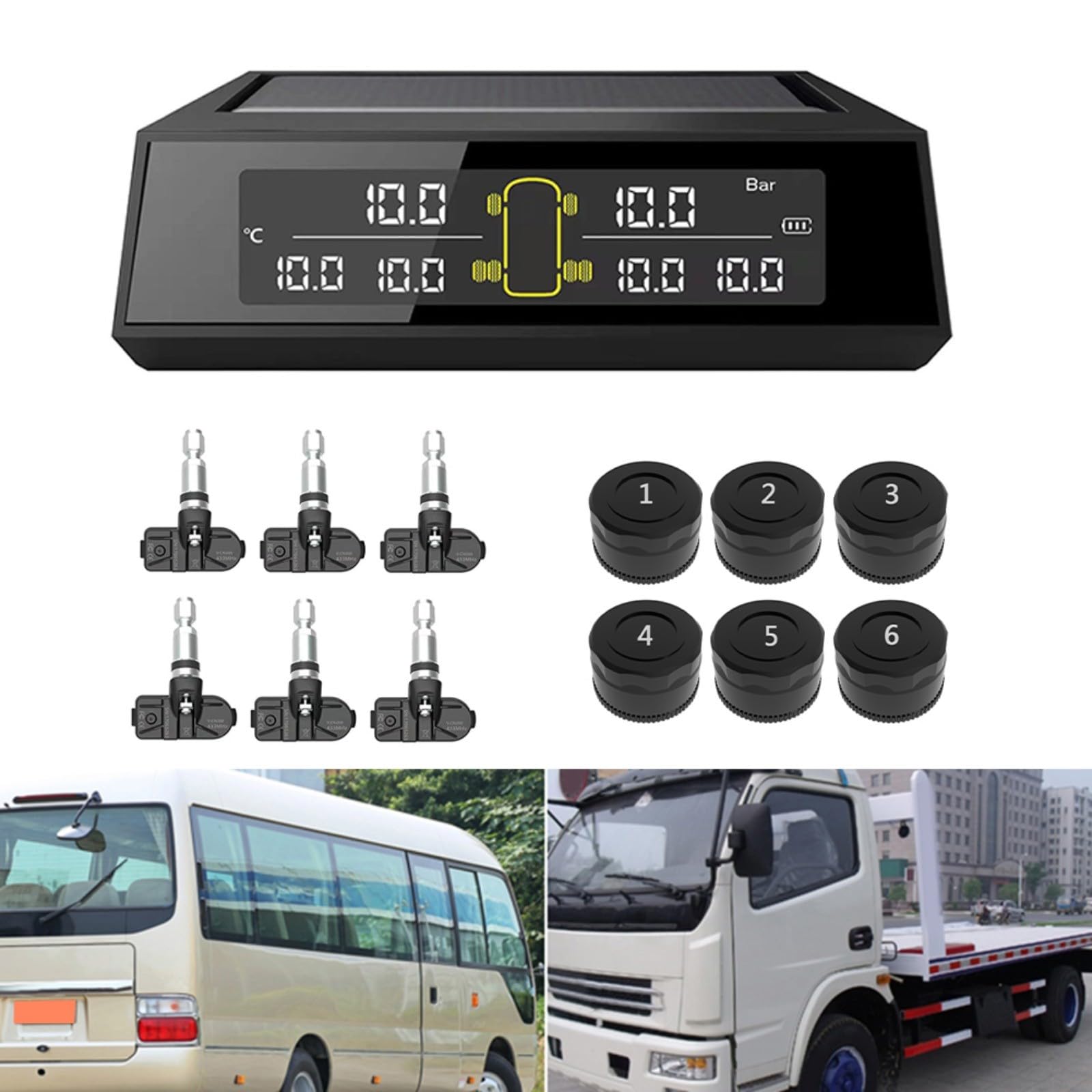Calibrador de medición de acero inoxidable de 60 mm, disco de freno de coche de precisión y herramienta de prueba de profundidad de desgaste de la placa de neumático (externo)