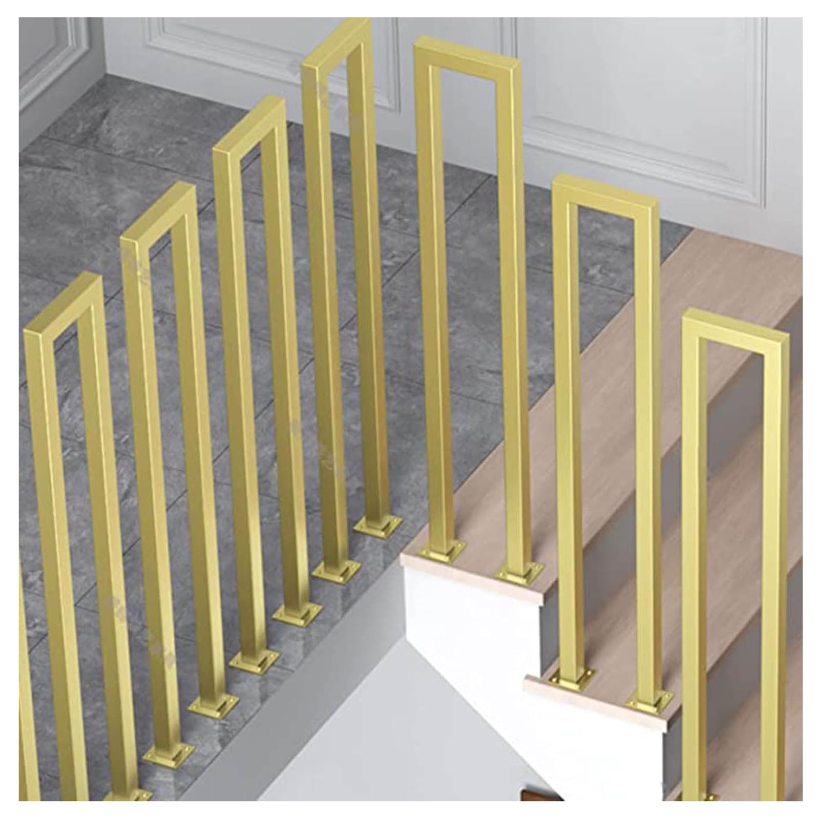 Rampe d'escalier de sécurité pour sécuriser l'accès au jardin et au porche