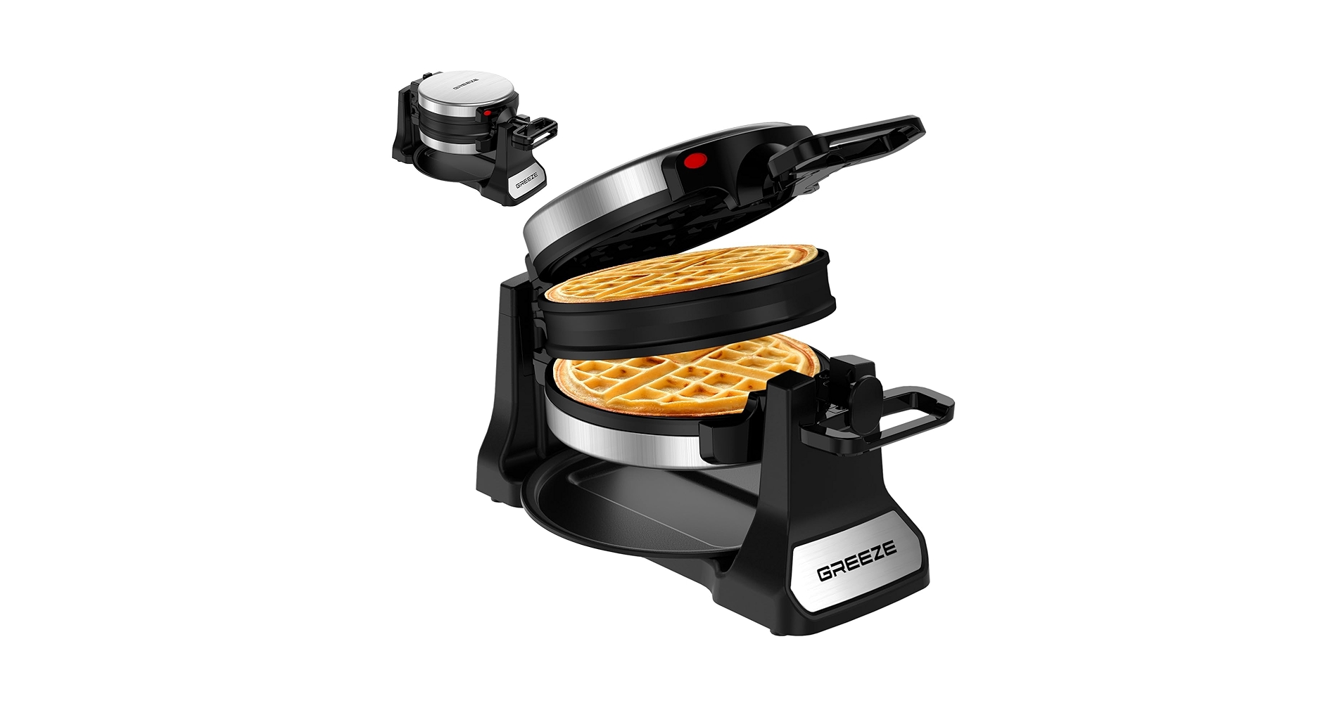 ☆新品 2枚同時焼 ワッフルメーカー Flip Waffle Maker Amazon.com: Waffle Maker, Double Belgian Waffle Maker 180