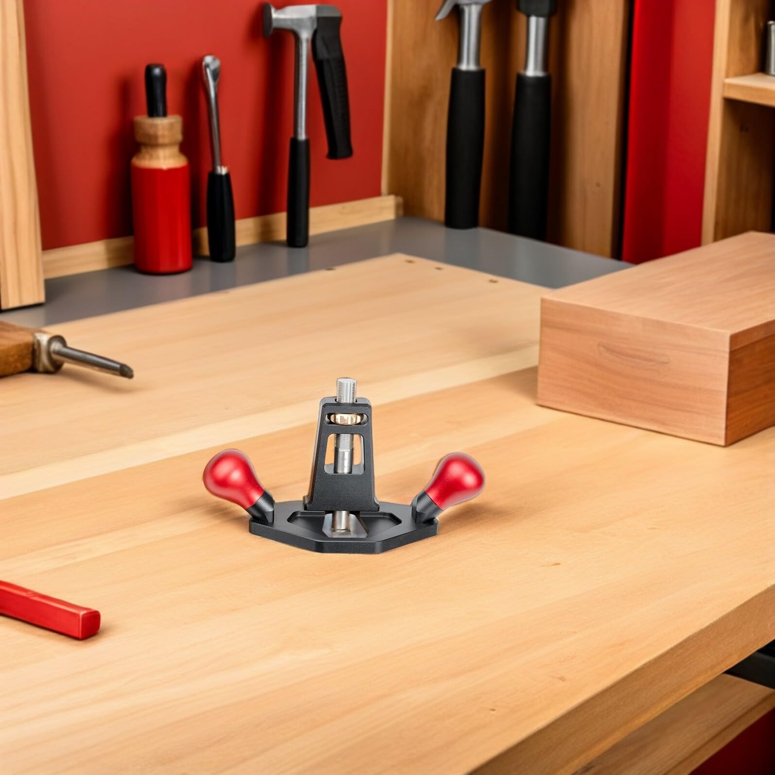 Pialla Manuale per la Lavorazione del Legno con Lama Regolabile Pialla Smussatrice Compatta con Limitatore di Profondità per Rifinitura e Smussatura di Bordi Utensile Leggero