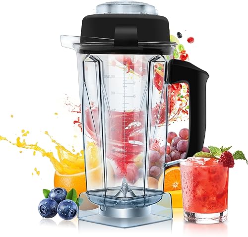 Para jarra de licuadora vitamix, 64 onzas para jarra de repuesto vitamix, reemplazo 5200 5000 5500 6300 7500 A2300 Pro200 500 750 Vita-Prep ECT