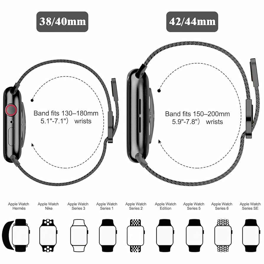 Amazon.com: Geoumy Metal Magnetic Bands Compatible for Apple