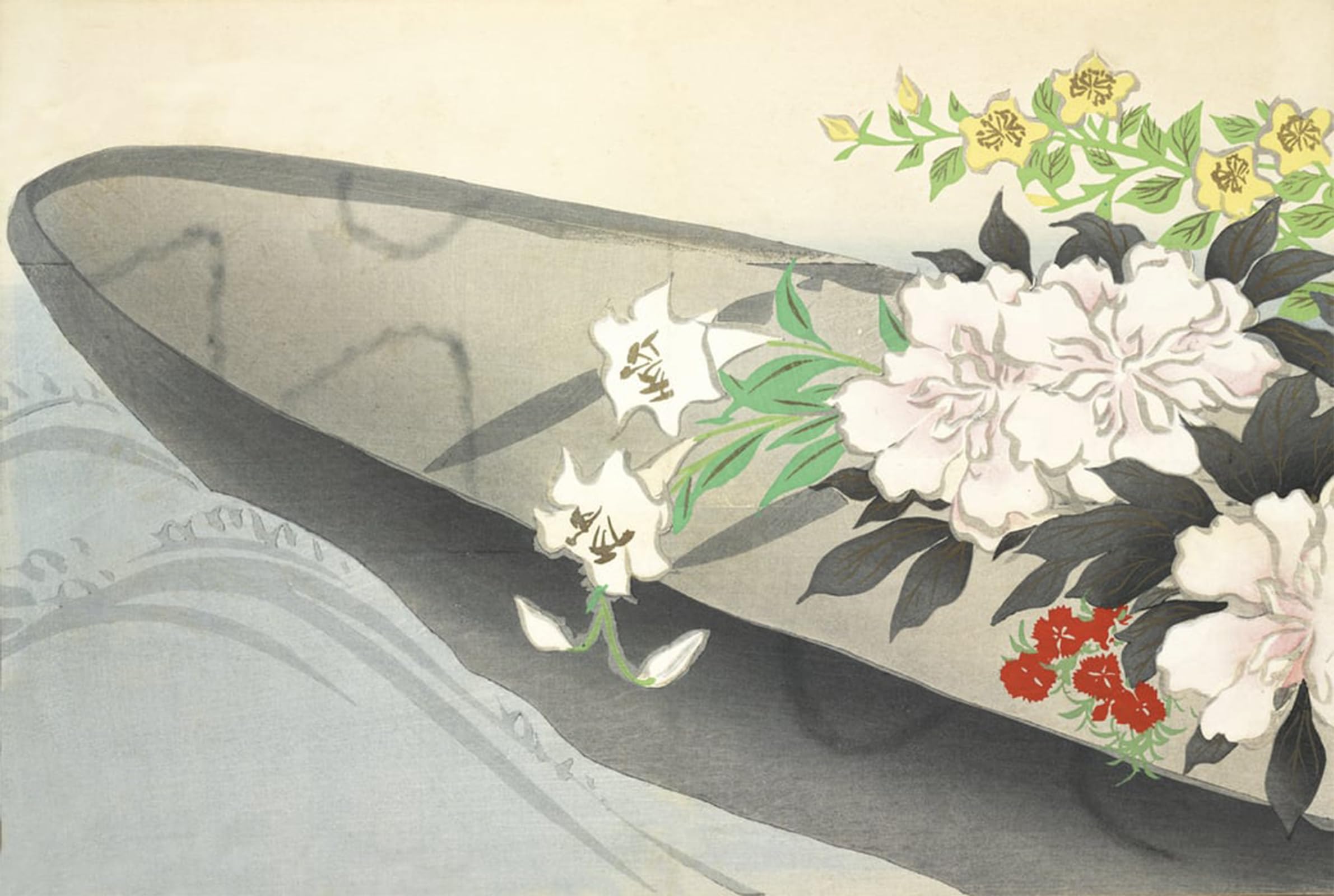 POSTERIIk Famous Animal Posters Vintage Picture Hana Bune From momoyo Gusa by Kamisaka Sekka Modern Wall Decor for Home Decor 60x90cm
