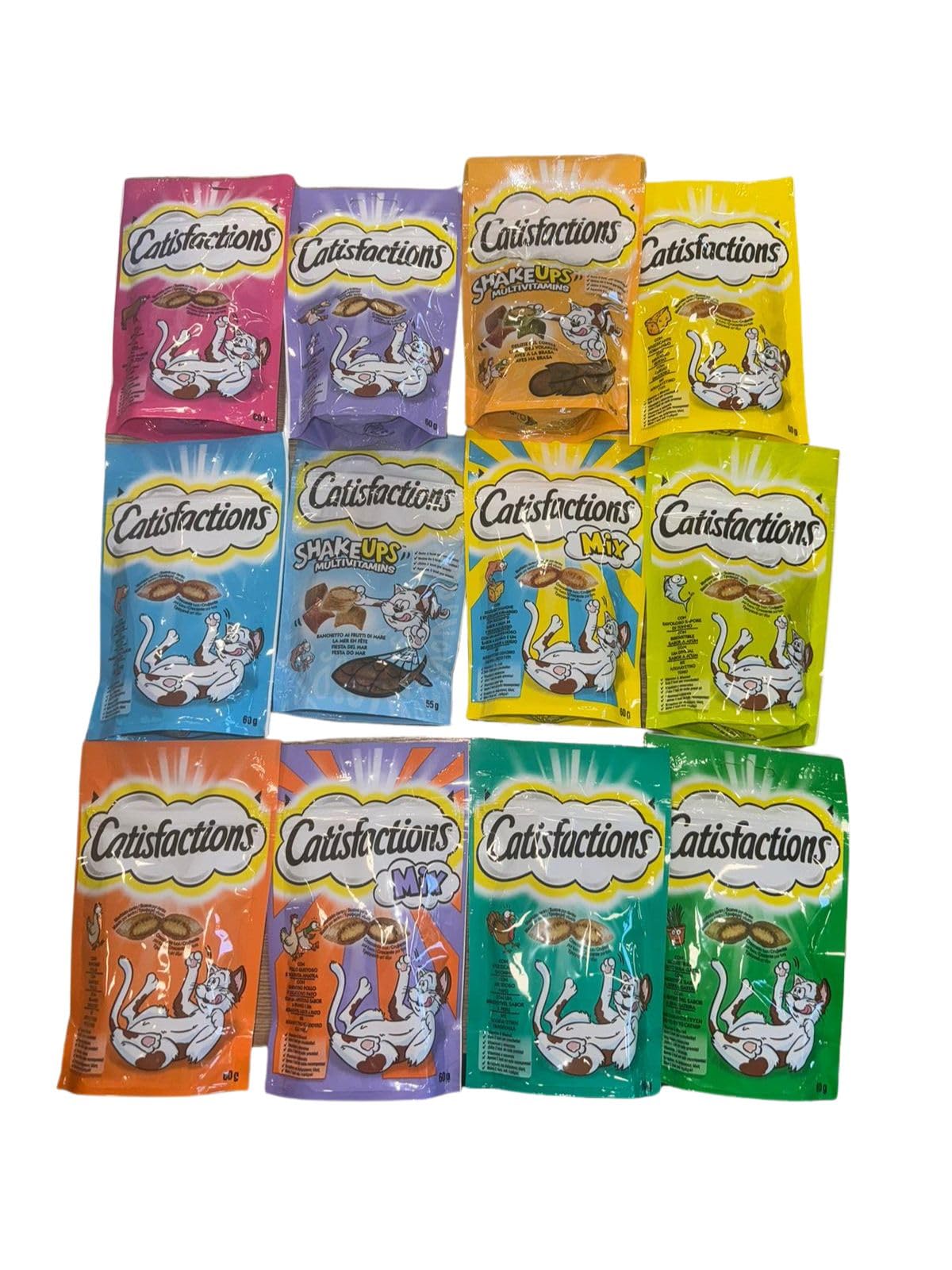 Snack Per Gatto Shake Ups Multivitamins - Banchetto Ai Frutti Di Mare, 6 Pacchi Da 55g - Foto 7