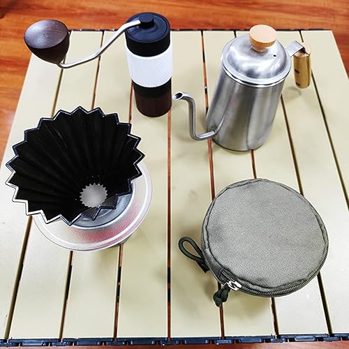 Miniatura 5 de Soporte de filtro de café, cesta de almacenamiento de filtro de café con tapa, bolsa de almacenamiento de filtro de café, bolsa de almacenamiento de