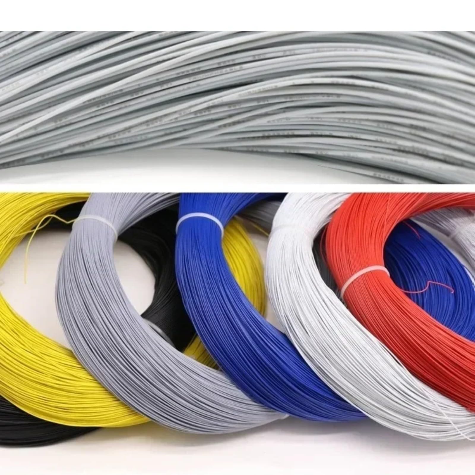 5 kabli elektrycznych, 500M UL1571 28AWG PVC 0,9 mm (niebieski, 50 metrów; 28 AWG)