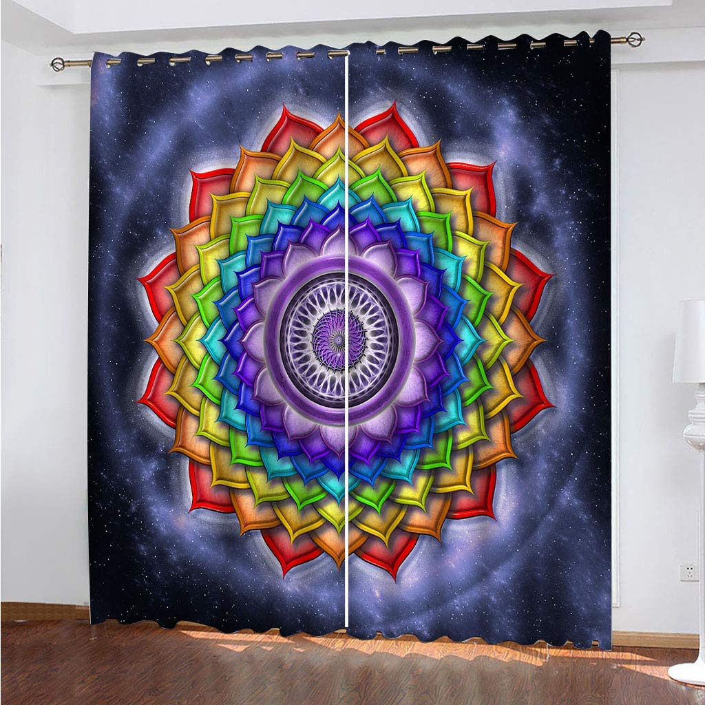 Rideaux occultants opaque à oeillets isolant thermique chambre et salon