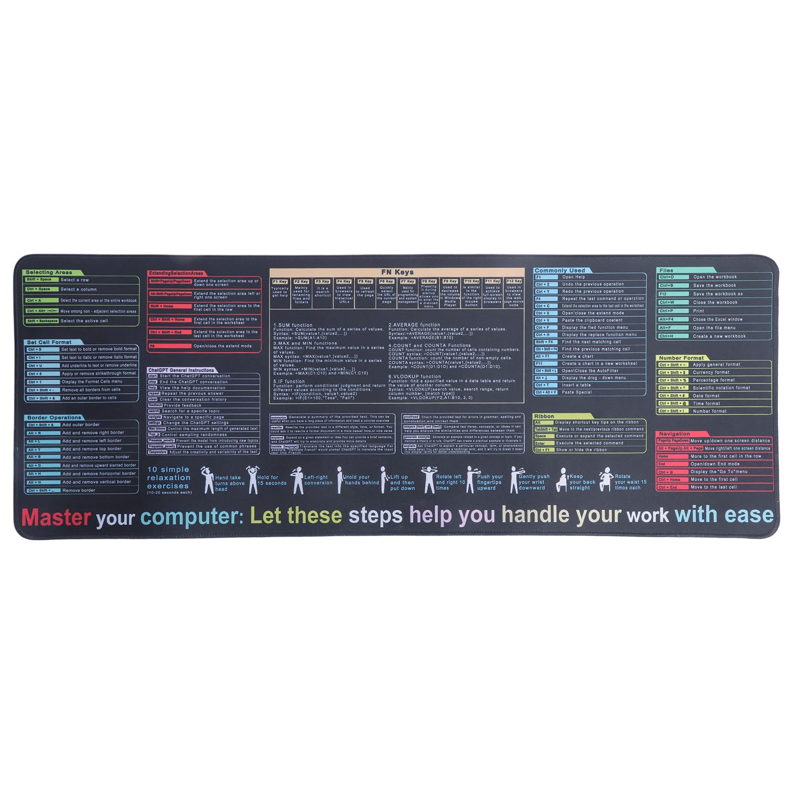 Tapis de table antidérapant pour clavier pour travailler plus vite sans fatigue - 7