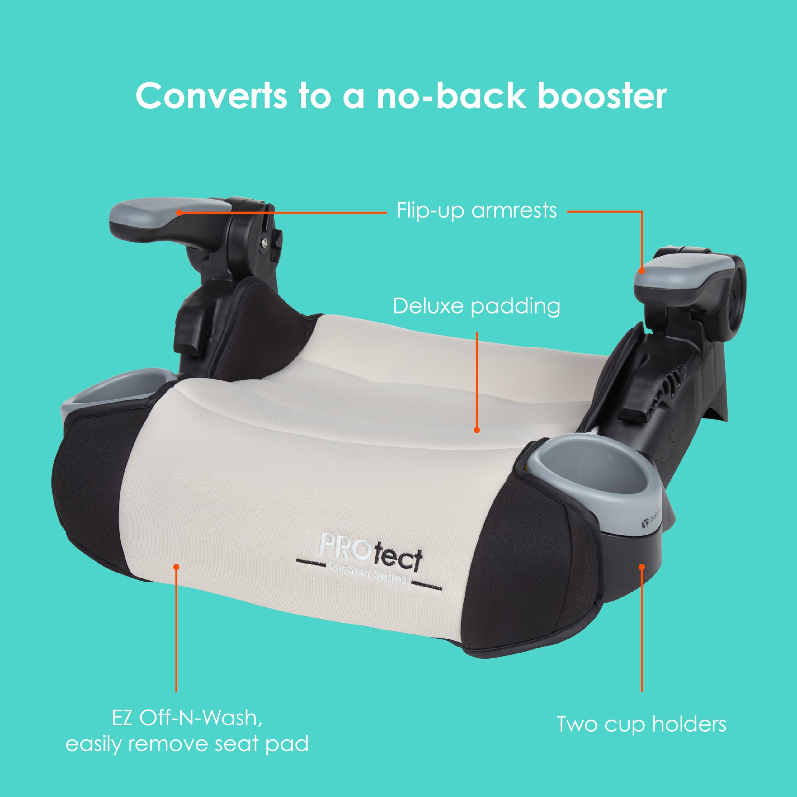 Baby Trend Protect 2-in-1 Folding Booster Seat, Dash Tan : Baby