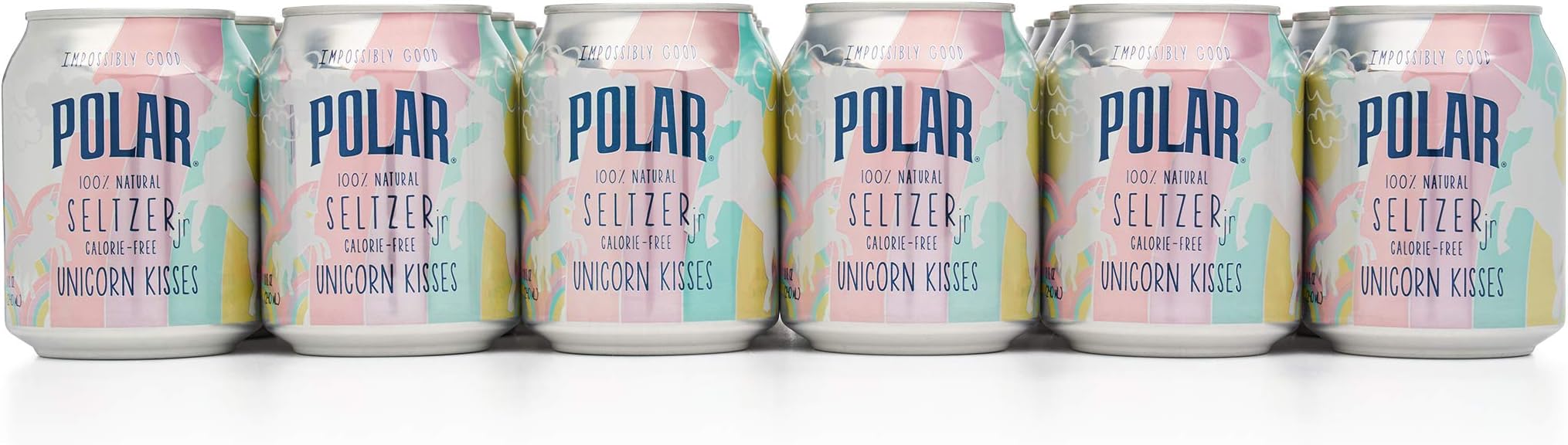 POLAR BEVERAGES Unicorn Kisses Seltzer Jr 6 Pack, 8 FZ