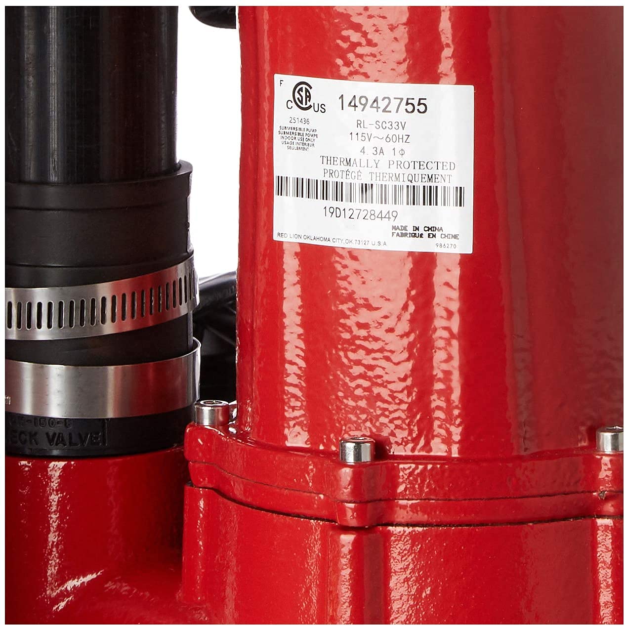 Red Lion RLSC33DUP RLSC33DUP 1/3 HP Dual Automatic Cast Iron Sump