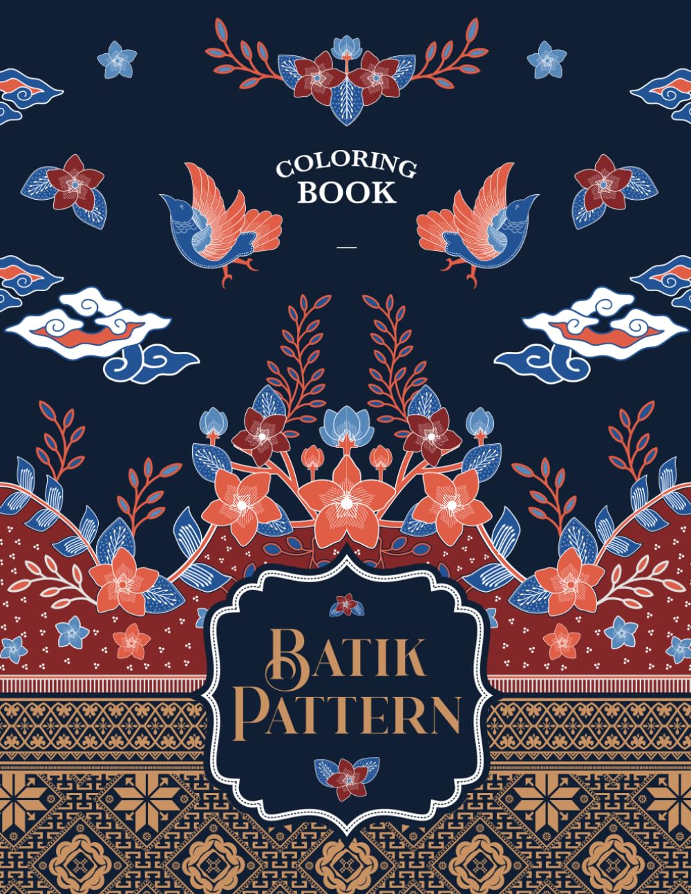 Coloring Book Batik Pattern Vol.1