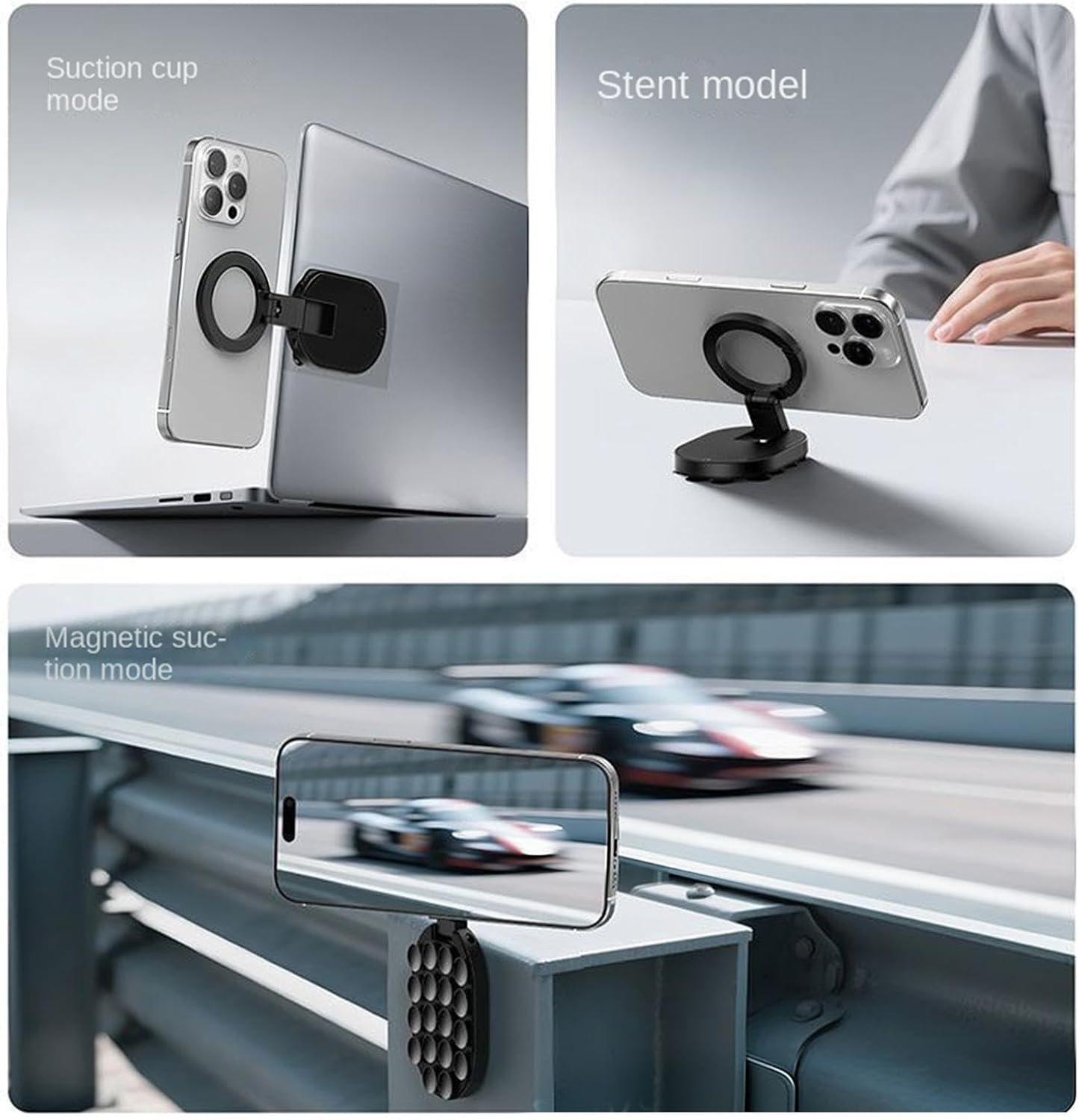Magnetic Phone Holder for Car Suction Cup Automobile Bracket image 5