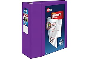 Avery Heavyweight 5 Inch Binder with 3-Ring EZD Rings