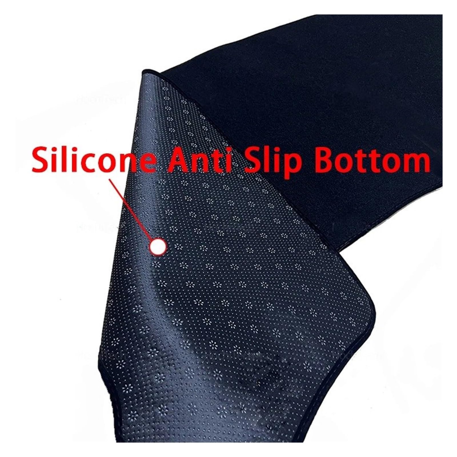Für Fiat 500 500c 500e 2007-2024 Autozubehör Armaturenbrett Sonnenschirm Anti-UV Teppichzubehör Car Dashboard Cover(Left Hand Black)