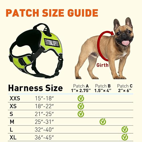 Miniatura 6 de Dogline Quest Arnés para perro sin tirones con soporte emocional parches reflectantes extraíbles suave y cómodo chaleco para perro con hebilla doble