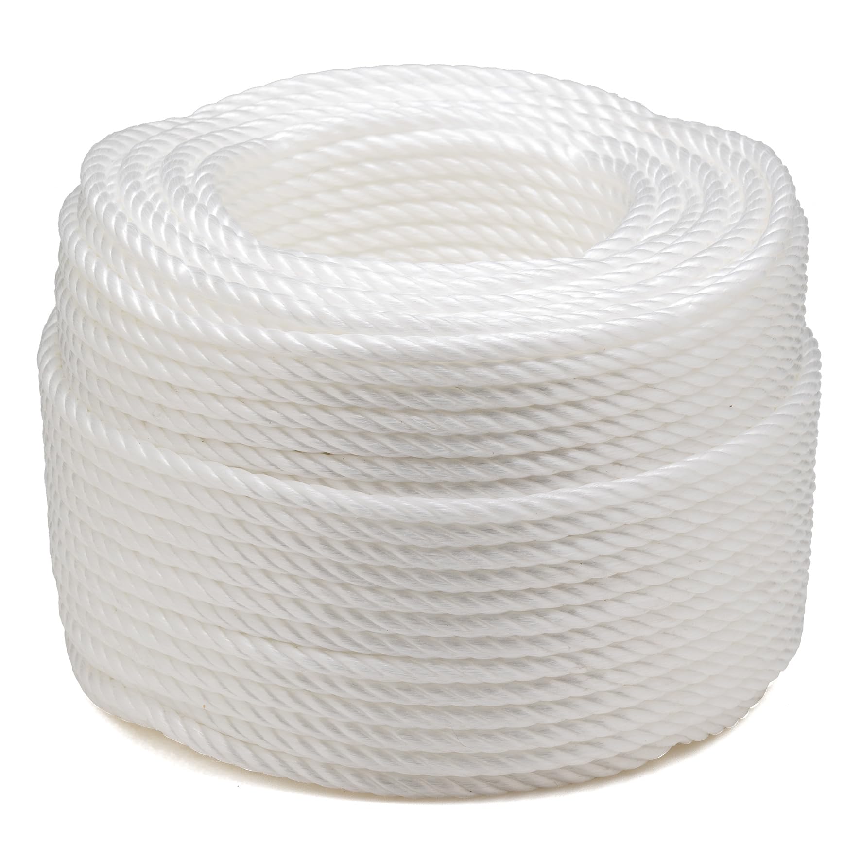 Flandria 362 Couronne de Cordage en Polypropylène Ø 8 mm x 100 m, Blanc