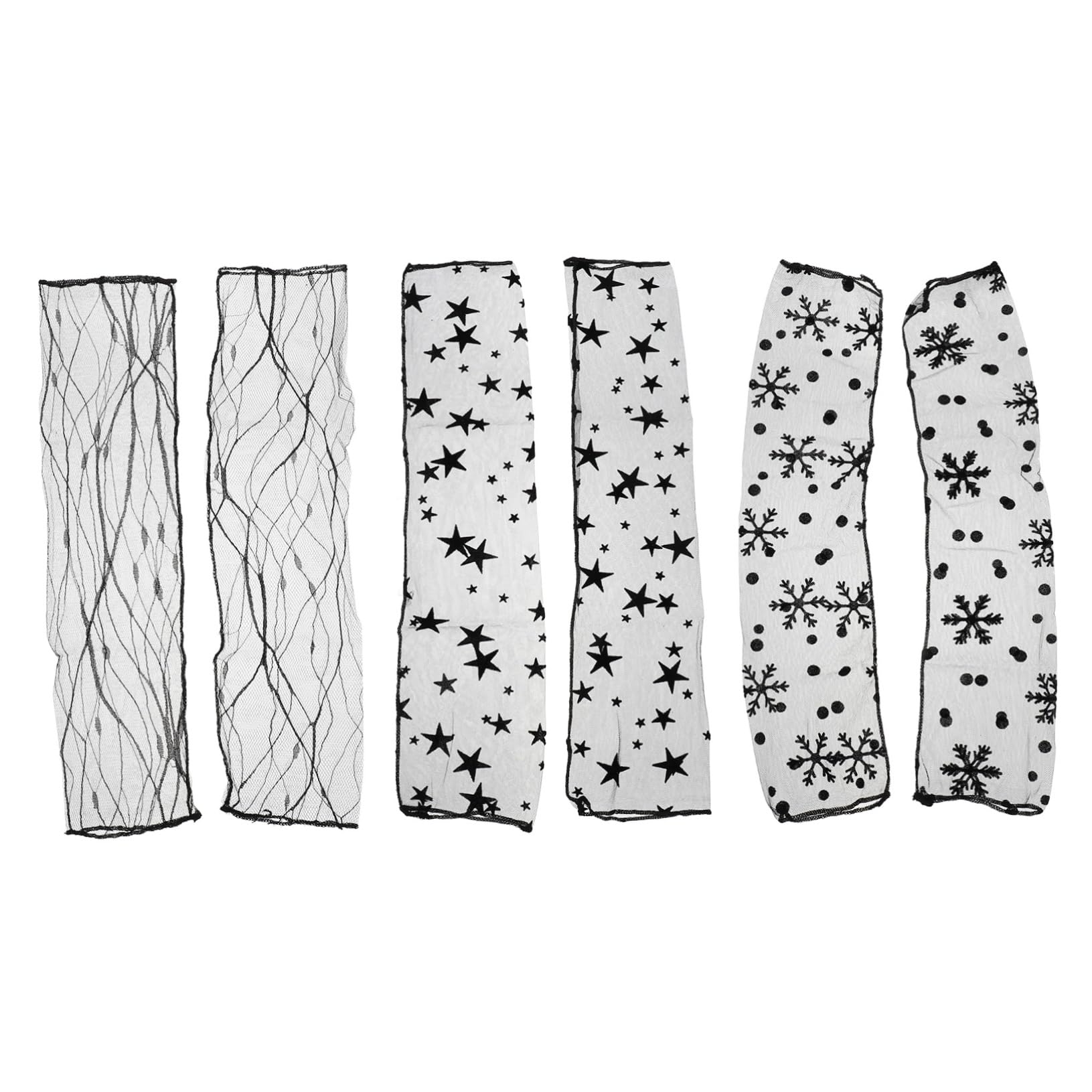 Manchons de Bras en Dentelle Ultra-fins pour Femmes, Protection Solaire sans Doigts, Confortables et Élégants, Lot de 3 Paires pour Conduite et Randonnée