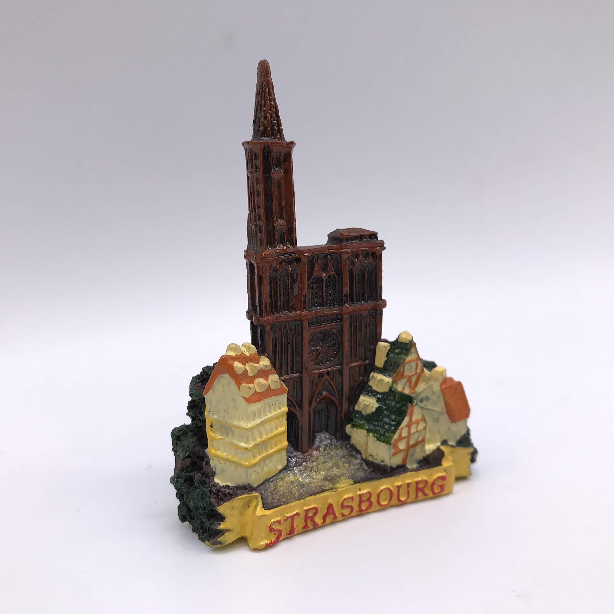 Aimant Frigo 3D Strasbourg - Souvenir Touristique En Résine, Fait Main - 7x8 Cm - Décoration Cuisine - 10