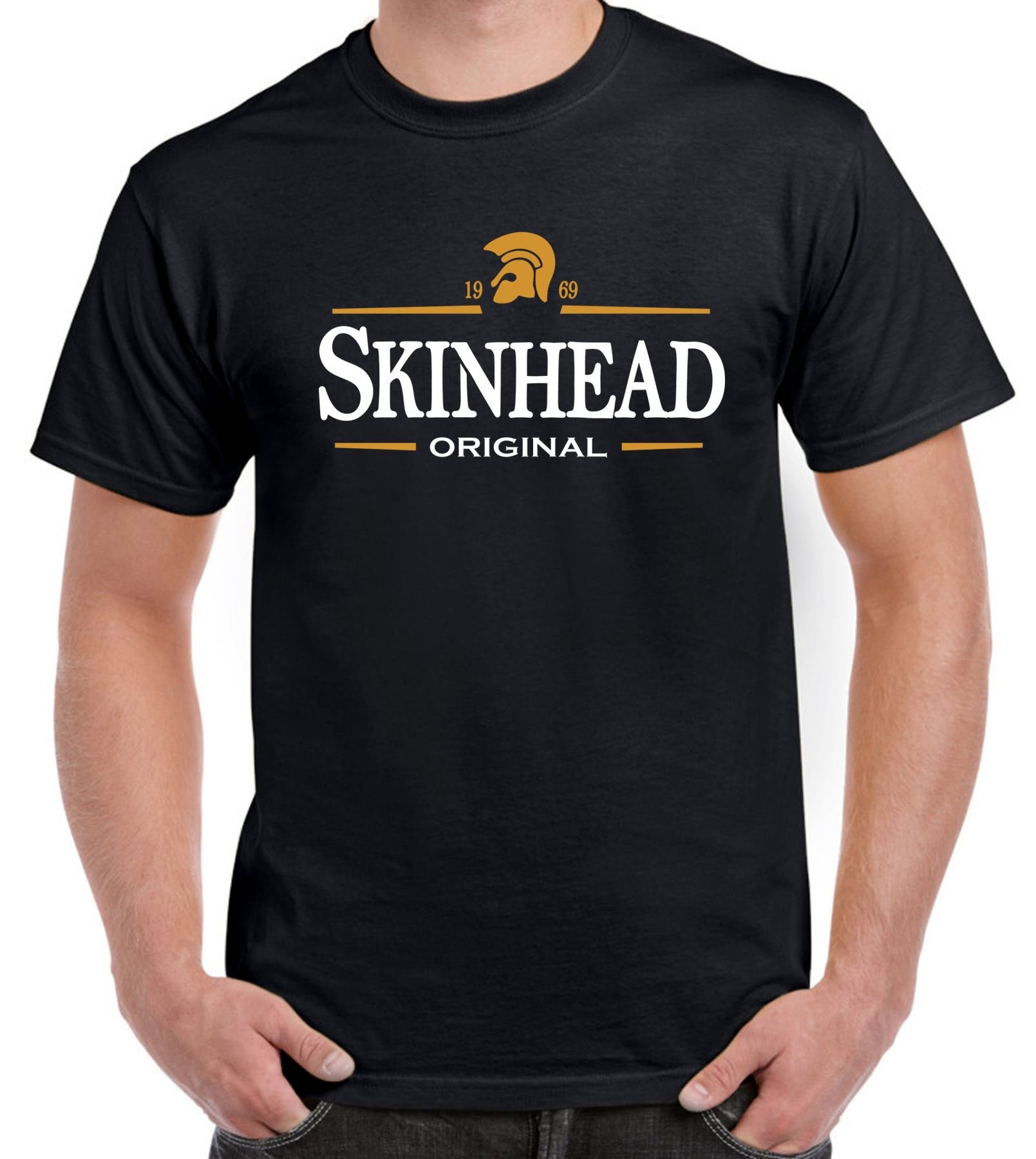 Tribal T-Shirts Men's Black Skinhead Original Logo Northern Soul T-Shirt (3Xl, )