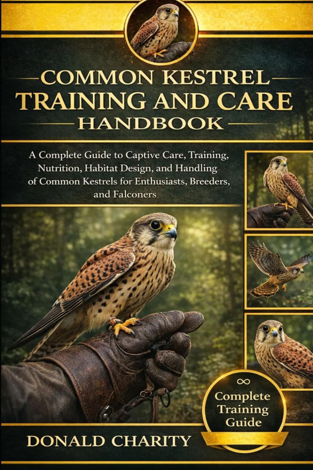 COMMON KESTREL TRAINING AND CARE HANDBOOK: A Complete Guide to Captive Care, Training, Nutrition, Habitat Design, and Handling of Common Kestrels for Enthusiasts, Breeders, and Falconers.