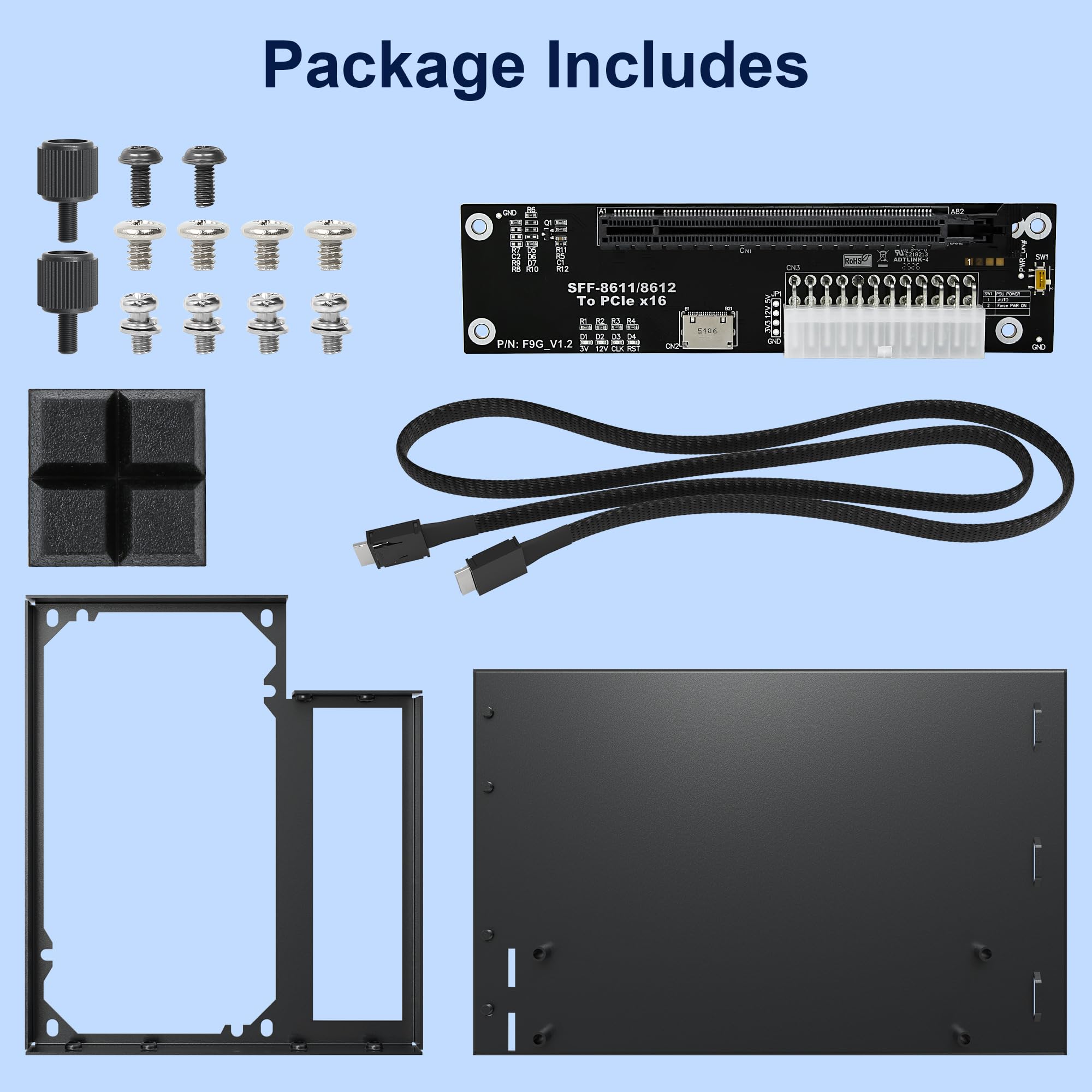 Amazon.com: PCIe 4.0 x4 64Gbps eGPU Dock with 39.4in SFF-8611