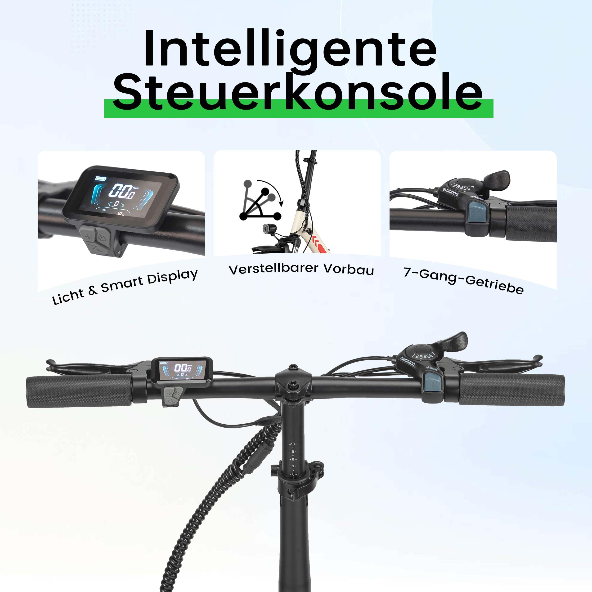 Maxtron Mule 20 Zoll E-Bike Klapprad für Pendler, Elektrofahrrad mit 960Wh Akku, 110km Reichweite, Magnesium Einteilige Laufräder, 3.0 Fatbike Reifen, 