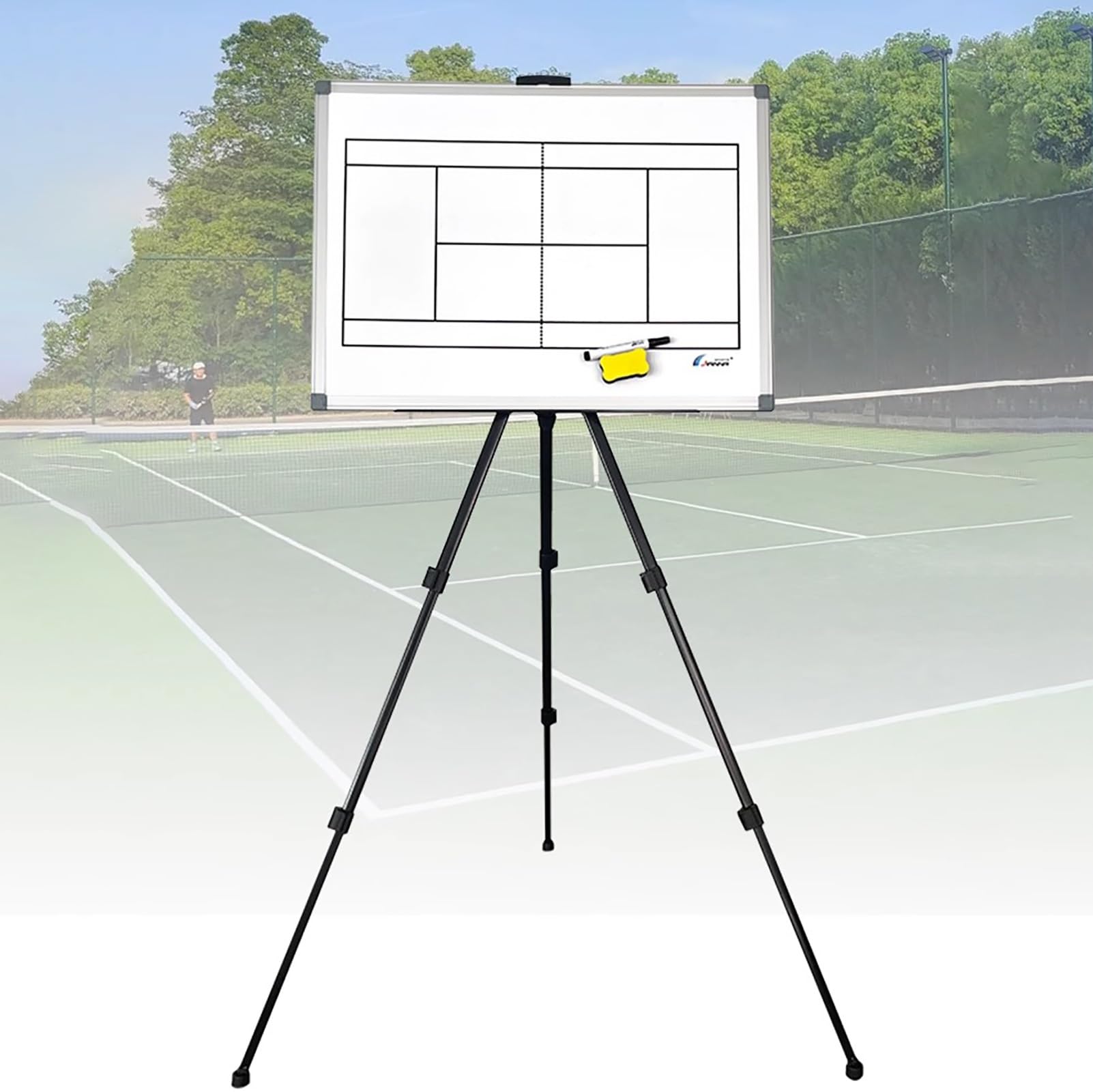 Lavagna Magnetica per Allenatori di Tennis, Lavagna Tattica per Tennis | Con Zaino, Robusta e Resistente, Adatta A Club e Scuole