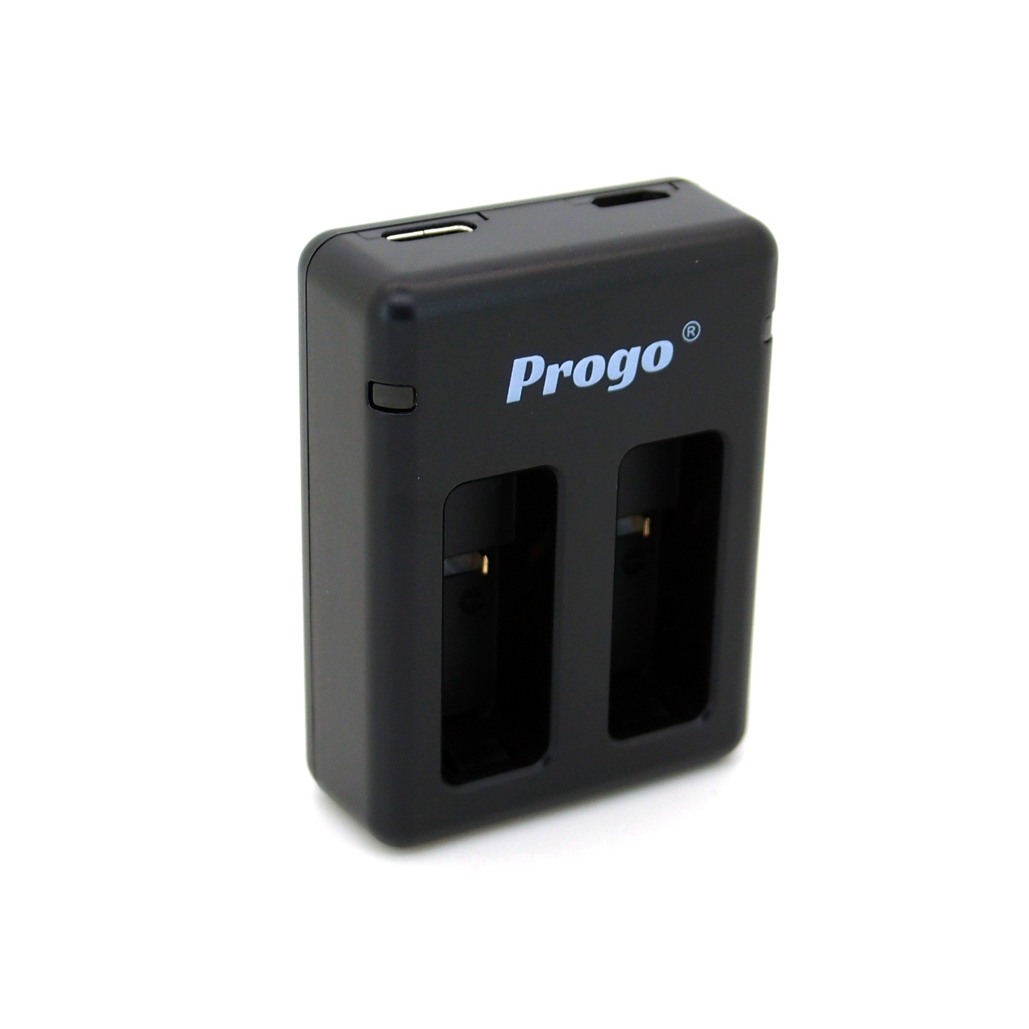 Progo® Dual Channel USB Charger Compatible for GoPro HERO5 HERO5 Black and Compatible for GoPro AHDBT-501, AABAT-001, 601-10197-000 Battery